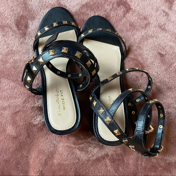Miss Selfridge Black Studded Chunky Gladiator Sandals 8.5 - Picture 6 of 7